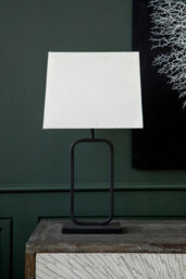 Orsina Sleek Natural And Black Table Lamp, Contemporary Bedside Table Light, Sleek Table Light For Livingroom - thumbnail 3