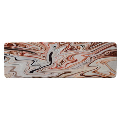 Benjamin Tate Design Pink Rippled Marble Runner Special Soft Home Rug - image 1