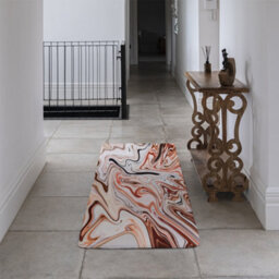 Benjamin Tate Design Pink Rippled Marble Runner Special Soft Home Rug - thumbnail 3