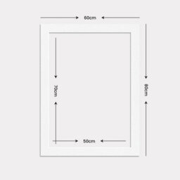 Ak Frames 80X60Cm White Picture Mounts To Fit 70X50Cm Aperture Size - Mount Board Only (No Frame Included) - thumbnail 3