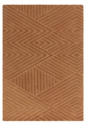 Brown Geometric Modern 10-14mm Thick Stain-Resistant Rug For Bedroom, Dining Room, Easy To Clean Wool Rug-200Cm X 290Cm - thumbnail 1