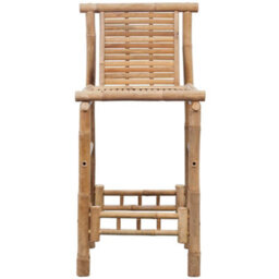Vidaxl Bar Stools 2 Pcs Bamboo Bar Stools - thumbnail 4