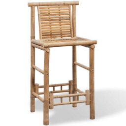 Vidaxl Bar Stools 2 Pcs Bamboo Bar Stools - thumbnail 5