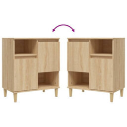 Berkfield Sideboard Sonoma Oak 60X35X70 Cm Engineered Wood - thumbnail 8