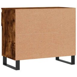 Berkfield Shoe Cabinet Smoked Oak 70X36X60 Cm Engineered Wood - thumbnail 8