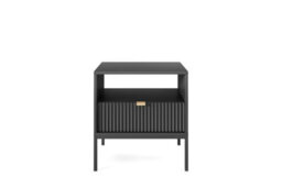 Abakus Direct Nova Collection Bedside Table In Black - thumbnail 3