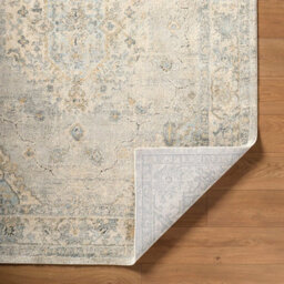 Livabliss Avellino-Vintage Grey Beige Blue Traditional Boho High Pile Living Dining Bedroom Rug 160 X 213 Cm Easy Care, Non Shedding - thumbnail 4