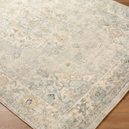 Livabliss Avellino-Vintage Grey Beige Blue Traditional Boho High Pile Living Dining Bedroom Rug 160 X 213 Cm Easy Care, Non Shedding - thumbnail 6