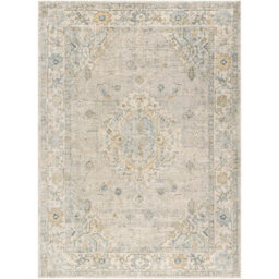 Livabliss Avellino-Vintage Grey Beige Blue Traditional Boho High Pile Living Dining Bedroom Rug 160 X 213 Cm Easy Care, Non Shedding - thumbnail 2