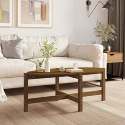 Walplus Coffee Table Honey Brown 118X63X45 Cm Solid Wood Pine