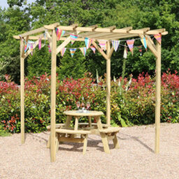 Zest Newbury Wooden Garden Arch Pergola 2.4M By Zest Outdoor Living - thumbnail 6