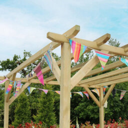 Zest Newbury Wooden Garden Arch Pergola 2.4M By Zest Outdoor Living - thumbnail 4