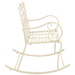 Walplus Garden Bench 104 Cm Iron Antique White - thumbnail 3