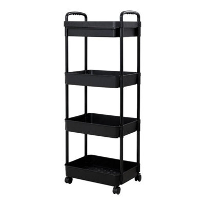 41X30X110Cm Multi-Tier Trolley On Wheels Kitchen Storage Utility Cart With Shelves Rolling - image 1