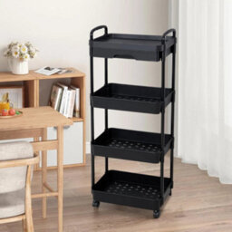 41X30X110Cm Multi-Tier Trolley On Wheels Kitchen Storage Utility Cart With Shelves Rolling - thumbnail 5