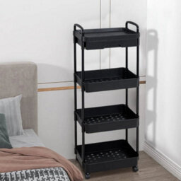 41X30X110Cm Multi-Tier Trolley On Wheels Kitchen Storage Utility Cart With Shelves Rolling - thumbnail 6