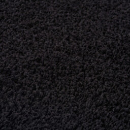 The Rugs Black Soft Plain Design Fluffy Shaggy Rugs And Runners High Pile Living Room Kitchen Hallway 380 - thumbnail 2