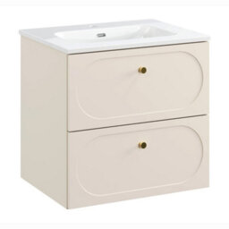 Heze Furniture Donna Bathroom Cabinet 80 Cm And Basin - Sand - thumbnail 2