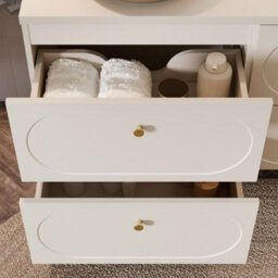 Heze Furniture Donna Bathroom Cabinet 80 Cm And Basin - Sand - thumbnail 4