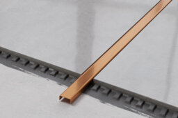 Ilcom Decorative Profile C 40mm X 2440mm X 0.65mm Copper Brushed Stainless Steel - thumbnail 2
