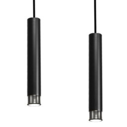 Milagro Dani Black/chrome Pendant 3Xgu10 Elegant Modern Hanging Ceiling Lamps Enhanced Beautifully With Chrome Detail - thumbnail 2