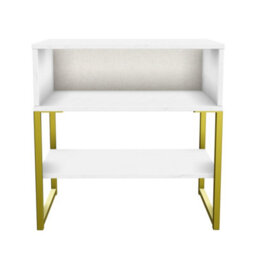 Tamworth Single Open Bedside Cabinet In Marble (Ready Assembled) - thumbnail 6