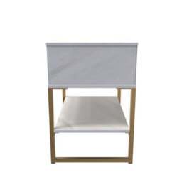 Tamworth Single Open Bedside Cabinet In Marble (Ready Assembled) - thumbnail 2