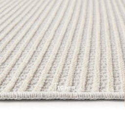 Ruglenza Home - Monte Flatweave Rug - 10 mm - Cream - 80 X 150 Cm - thumbnail 3