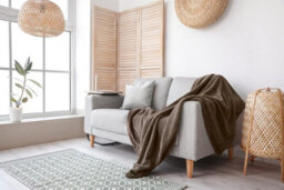Waffle Flannel Fleece Throw Blanket Soft Warm Sofa Bed Travel (Chocolate, Single) - Pack Of 2 - thumbnail 5