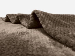 Waffle Flannel Fleece Throw Blanket Soft Warm Sofa Bed Travel (Chocolate, Single) - Pack Of 2 - thumbnail 2