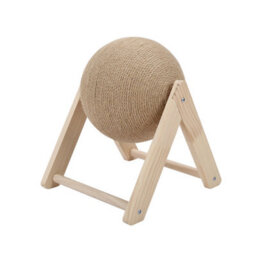 Living And Home Wooden Kitty Activity Center Cat Scratching Ball Pet Toy - thumbnail 2