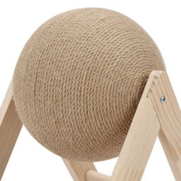Living And Home Wooden Kitty Activity Center Cat Scratching Ball Pet Toy - thumbnail 5