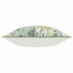 Morris & Co Seaweed Printed Velvet Feather Rich Cushion - thumbnail 4