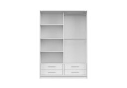 Fhif Dubai Tokyo 150Cm  Grey Sliding Door Wardrobe Modern Bedroom Storage With Full Length Mirror Shelves And Hanging Rails - thumbnail 2
