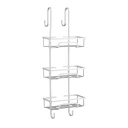 House Of Home Shower Caddy 3 Tier Large Aluminium Over Door Bathroom Storage Rack Organiser Silver - thumbnail 6