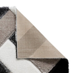 Black White Shaggy Geometric Modern Rug For Living Room Bedroom And Dining Room-80Cm X 150Cm - thumbnail 8