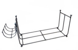 Poppy Forge Log Rack Long - Steel - L30.5 X W81.6 X H39.4 Cm - Powder Coated Black - thumbnail 5