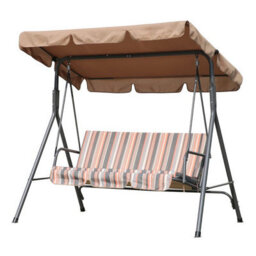 Sunshade For Swing Chair (Canvas Seat Cover 142 120 18Cm 130 45 8Cm, Only, Khaki) - thumbnail 1
