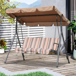 Sunshade For Swing Chair (Canvas Seat Cover 142 120 18Cm 130 45 8Cm, Only, Khaki) - thumbnail 4