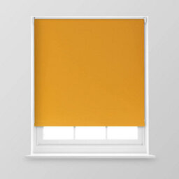 A.unique Home Premium Trimmable Thermal Blackout Roller Window Blind - 4Ft - Ochre - 120Cm (W) X 170Cm (L)