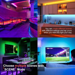 Long Life Lamps Company 5M Smart Wifi Rgb Led Strip Lights Plug And Play Kit Dimmable With Ir Remote App Controlled - thumbnail 9