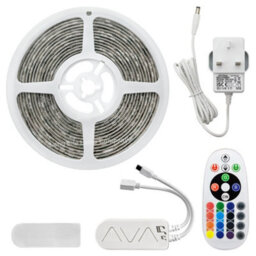 Long Life Lamps Company 5M Smart Wifi Rgb Led Strip Lights Plug And Play Kit Dimmable With Ir Remote App Controlled - thumbnail 4