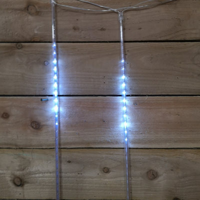 Samuel Alexander 15Pc 10.5M 70Cm Premier Snowing Shower Icicle Christmas Lights With 450 Cool White Leds - image 1