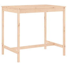 Berkfield 5 Piece Garden Bar Set Solid Wood Pine - thumbnail 6