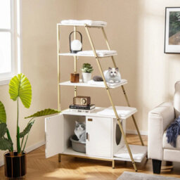 Large Cat Litter Box Enclosure Hidden Cat Washroom Furniture - thumbnail 3