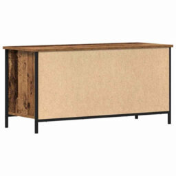 Berkfield Tv Cabinet Old Wood 100X40X50 Cm Engineered Wood And Steel - thumbnail 8