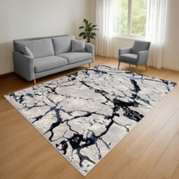 Smart Living Venice Modern Shimmer Rug - Soft Luxury For Living & Bedroom - Blue - 160 X 230 Cm
