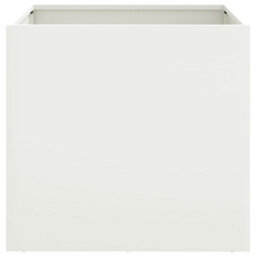 Berkfield Planters 2 Pcs White 42X40X39 Cm Steel - thumbnail 5