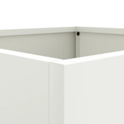 Berkfield Planters 2 Pcs White 42X40X39 Cm Steel - thumbnail 8