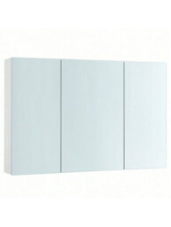 Songmics Kailyn Collection - Wall Cabinet With Mirror, 3-Door Storage Unit, Bathroom Mirror Cabinet, 15 X 90 X 60 Cm - thumbnail 9